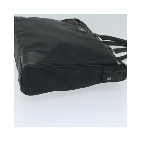 Pre Loved Burberry Nylon Briefcase Classic Model Women Black Handbags - Picture 4 of 8